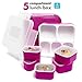 Fun Life Insulated Leakproof Meal Prep Container Eco-Friendly Reusable for Men,Women,Adults, Kids (purple)