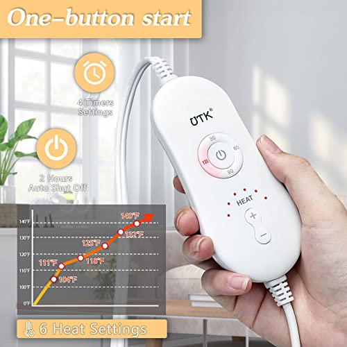 UTK Infrared Weighted Heating Pad, 2.2lbs Jade Stone