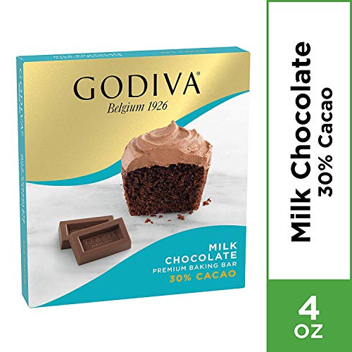 Godiva Milk Chocolate Premium Baking bar, 4 oz