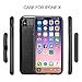 BUOCEANS sqsd-IPXC Brushed Armor Series Shock Absorption Protective TPU PC Combo Warrior Phone Case, Scratch Resistant Technology Case Cover for iPhone X - Black
