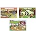 Baby PhD Disposable Placemats for Baby, Kids, & Toddlers - Animal Design - Table Mat or Topper for Restaurants, Stick-On Placemat for Travel, Sticky Strips Stay in Place - 3 Designs, Pack of 60