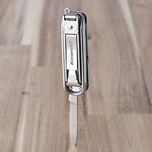 Kowell, Multi Tool Nail Clippers, Multi Purpose Pocket Knife, Nose Hair
