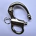 JY-MARINE 2 Inch(50mm) Fixed Bail Snap Shackle for Sailboat,Bracelet - 316 Stainless Steel,Marine Grade