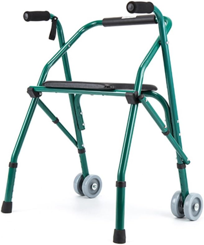 ZHDC® walking aids, The elderly Folding walker With seat board Old man Four-foot crutches Stroke Rehabilitation walker Walker walking aid