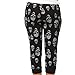 Coco-Limon Women Capri Joggers - French Terry, Skull Print Sweatpant