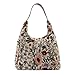 Signare Tapestry Women's Top Zip Hobo Shoulder Bag with Sunflower Poppy Butterfly and Dragonfly (HOBO-MGD)