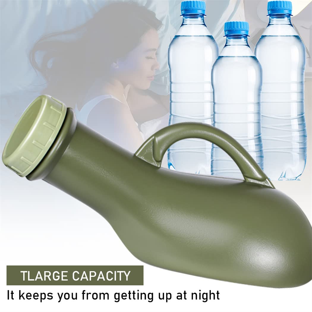 Urinal Travel Toilet Urinal Bottles with Funnel Pee Bottle Urinals Unisex Portable Urine Bottle Pee Container for Camping Outdoor Car Travel 1000ML