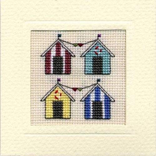 Beach Huts Mini Card