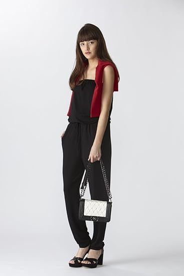 Amazon Co Jp アズールバイマウジー Azul By Moussy Azul Encanto 山城葉子コラボ商品 ベア天竺オールインワン S Blk 服 ファッション小物