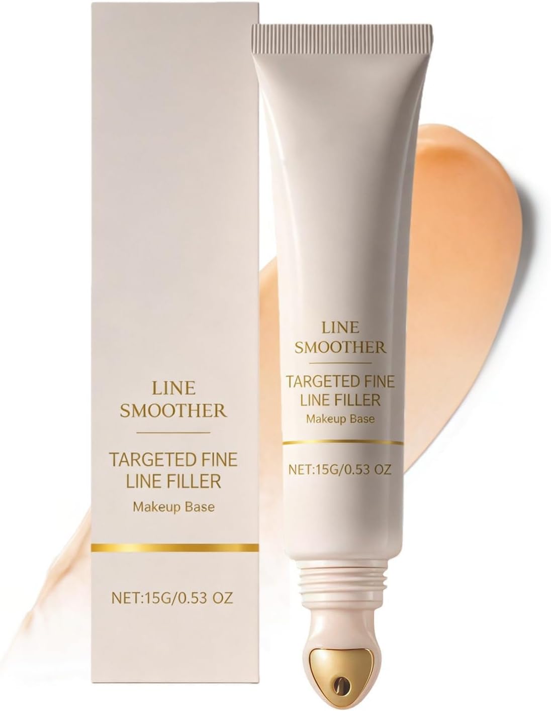 Line Smoother Targeted Fine Line Filler, Instant Blurring Primer for Wrinkles for Mature Skin, Instant Skin Tightener, Makeup Primer for Face, Helps Smooth & Even Skin (1pcs)