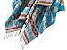 Urban CoCo Women's Fashionable Retro Style Vintage Pattern Tassel Poncho Shawl Cape (Series1-blue)