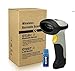 HAMSWAN Bluetooth Wireless USB wired Handheld Bar Code Scanner Barcode Reader for iPhone iPad (support Virtual keyboard), 200 Scans/Second, Single-line 256K Storage