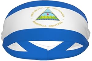 AKMCBSH National Flags Sports Sweatband Head Bands for Women Men - Moisture-Wicking Non-Slip Headband for Running Yoga Workout Fitness and Gym