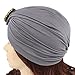 Ababalaya Women's Beaded Chemo Hat Beanie Scarf, Turban Headwear for Cancer