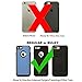 AISCELL XL Size Tactical Clip Holster Rugged Black Nylon Pouch Metal Belt Clip Case for iPhone 16e, 16 Pro, 16,15 Pro, 15, 14 Pro,14, with Bulky Hybrid Protective Cover on