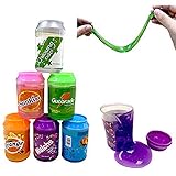 Slime, Magic Crystal Slime Putty Toy, Soft Stress Relief Sludge Toy for Kids Adult-6-Pack-12oz