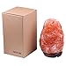 Himalayan Salt Lamp with Wood Base & Dimmer Cord & Light Bulbs,7-9 inch,4.5-6.6 lbs