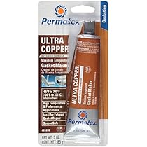 Permatex 81878  Ultra Copper Maximum Temperature RTV Silicone Gasket Maker, 3 oz. Tube