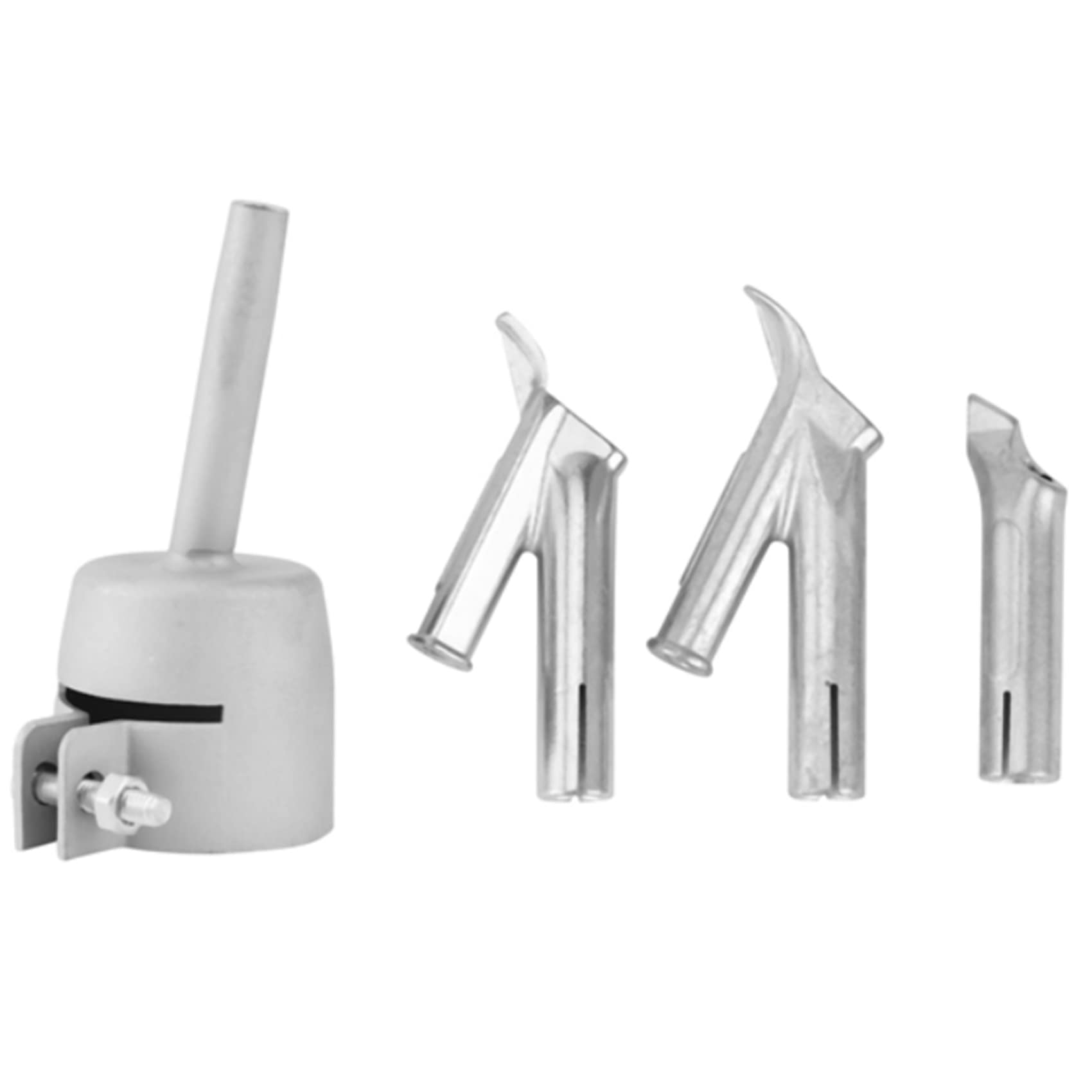 Wiedfedy 4Pcs Speed Welding Nozzles for Vinyl PVC Plastic Hot Air Blower Triple-cornered Speed Nozzle Round Welding Y Type