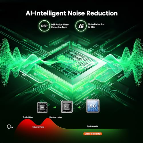 136GB (18800 Hour) Double-Sided Magnetic Voice Activated Recorder, Audio Recorder AI Smart Noise Reduction, MP3 & USB-C Digital Voice Recorder, 100H Continuous Recording Device for Meetings/Interviews