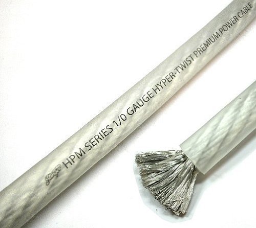 Stinger 0 Gauge Matte Clear OFC HPM Series Power Wire 5' Cut