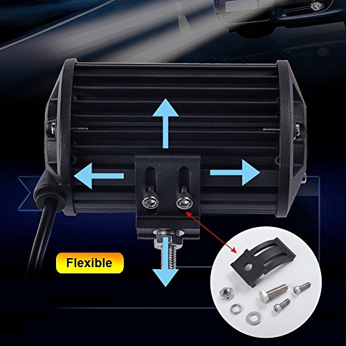 LED Pods, Auto Power Plus 5 Inch 144W LED Work Light Off Road Flood Light Waterproof Cube Driving Fog Light Bar for Pickup Truck Jeep SUV Boat, 3 Years Warranty