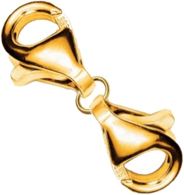 MyBead basic double lobster claw clasp 24mm 925 sterling silver 24ct