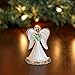 Home-X Christmas Angel Glass Figurine