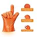Homitt BBQ Grilling Gloves, Silicone Heat Resistant Oven Mitts & Hot Pads, Insulated &Waterproof, Hand Protection, Home Kitchen Accessories for Cooking, Baking, Smoking & Potholder (M)