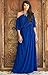 KOH KOH Womens Long Sexy One Shoulder Flowy Casual 3/4 Short Sleeve Maxi Dress