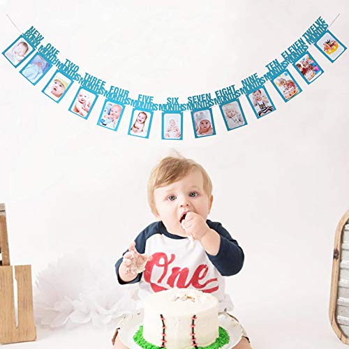 image for TONIFUL 1st Baby Photo Banner 13 pcs Monthly Milestone Photograph Bunt