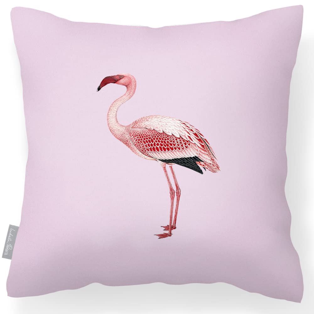 Izabela Peters Outdoor Cushions Waterproof, 43 cm, Filled Outdoor Cushion, Flamingo - Blush Pink, Garden Furniture Cushions, Outdoor Seat Cushions, Garden Chair Cushions