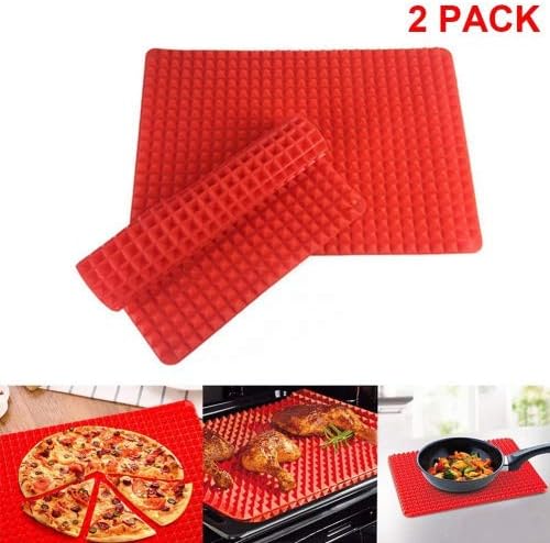 shsyue Baking Mats Silicone Non-Stick Cooking Sheets Pyramid Shaped Oven Tray for Pastry Cooking BBQ Grill