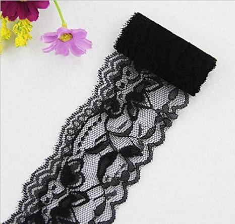 Yulakes 10 Yards Vintage Spitzenbordüre 5.5cm Breite, Spitzenbordüre Spitzenborte Spitzenband ?Dekorband, Handwerk, Schleifba
