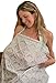 IntiMom Breastfeeding Nursing Cover, Wide for Full Coverage Up, Breathable 100% Cotton. Apron with Wide Strap and a Complimentary Pouch