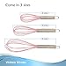 Silicone Whisk Set - Non-Scratch - Pink