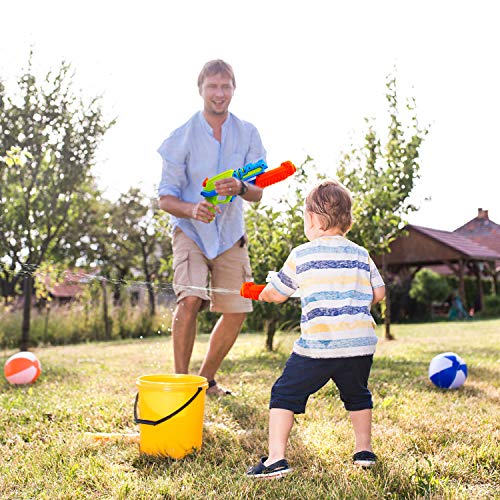 ToyerBee Water Guns for Kids, 2 Pack Squirt Guns Water Toys -Shoots Up to 35 Ft -for 4.5.6.7 Year Old Kids& Boys& Girls& Adults, Pools Party& Water Fight