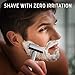 Perfecto Professional Double Edge (DE) Safety Razor for Men. Long Handle for Comfortable Wet Shaving|Stylish Luxury Chrome Finish|Enjoy The Closest Shave with Zero Irritation. Perfect Gift for Him