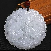 Phoenix Natural Jewelry Jade Pendant White Jade Dragon