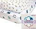 My Tiny Tot Baby Crib Sheets Boy or Girl (2 Pack) – Organic Cotton Fitted Crib Sheet Set for Baby Crib Mattress – Extra Soft, Premium Baby Nursery Bedding – Owl