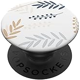 Vintage Flower Leaves Pattern PopSockets Adhesive PopGrip