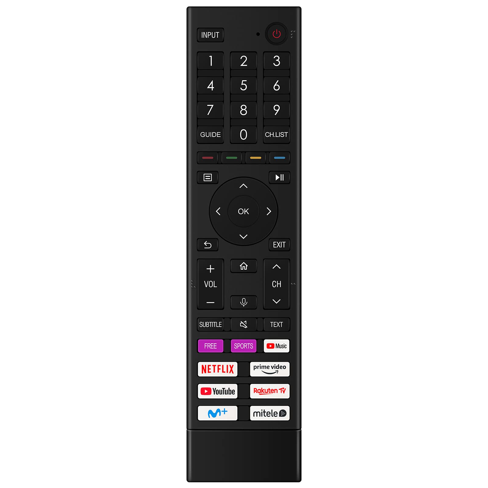AULCMEET ERF3D80H Replaced Voice Remote Control Fit for Hisense TV 55A6BG 58A6BG 65A6BG 70A6BG 75A6BG 85A6BG 50A6EG 50A6FG 50A6GG 50A6HG 50A6EGCH 58A6CG 58A6DG 58A6DGCH 58A6EG 58A6FG 58A6GG 58A6HG