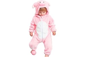 OLLULL Baby Animal Costumes Unisex Toddler Outfit Halloween Dress Up Romper