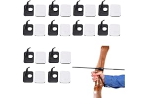 Loopunk 12 Pack Archery Arrow Rest,Right Hand Recurve Bow Rest Hunting Shooting Targeting Arrow Rest, for Compound & Recurve 