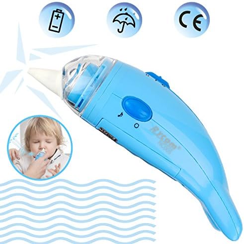 Baby Nasal Aspirator - FXEXBLIN Safe Hygienic and Quick Battery Operated Nose Cleaner Nose Tips and Oral Snot Sucker for Newborns and Toddlers (Limited Edition）