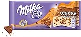 Milka Waves Caramel Pearls Chocolate Bar Candy Original German Chocolate 81g/2.58oz