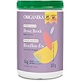 Organika Beef Bone Broth Powder with Ginger- Grass-Fed and Pasture Raised Cows- Keto Friendly, High Protein and Mineral Content, 300g