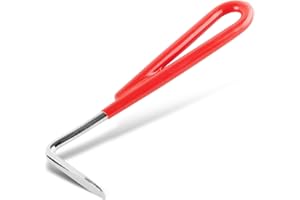 Jeffers Equine Horse Hoof Pick with Red Coated Handle for Horses, Ponies, and Miniatures – Durable Grooming Tool for Hoof Cleaning, Tack Box, Barn, Stable, Travel, Farm Use – 5.5 Inch
