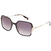 Ted Baker TWS246 Women's Trendy Oversized Square Sunglasses | 55 mm Large Fit, Stylish Retro 70's, Gradient Lenses, Category 3 UV400 Protection, Lightweight Metal, Acetate