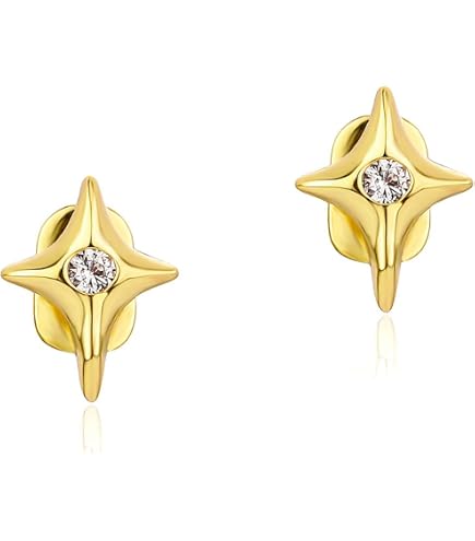 Amazon.com: 2 pcs Exclusive Gold Star Grillz with Sparkling